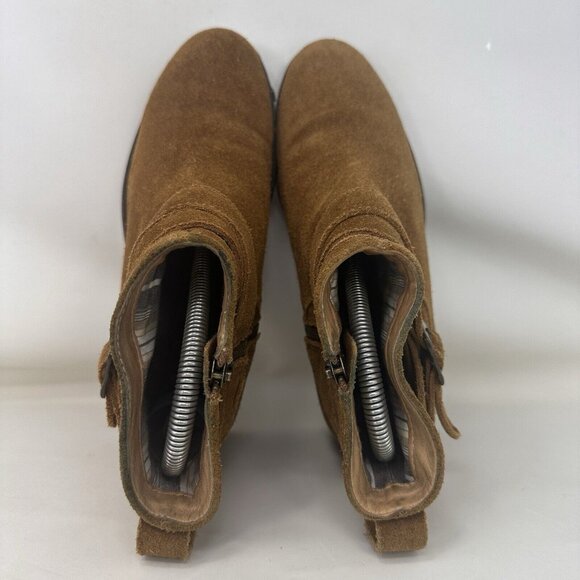 L.L. Bean Suede Leather Boots Brown Women’s Size 6 M - Picture 7 of 9
